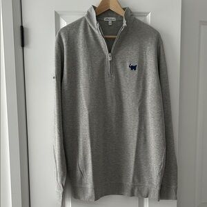 Peter Millar X Scotty Cameron Gray Quarter-Zip Pullover